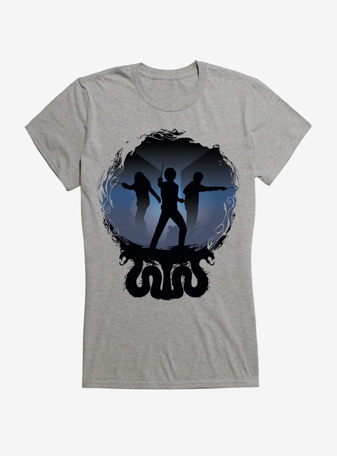 Harry Potter Harry, Ron, and Hermione Team Girls T-Shirt, HEATHER, hi-res