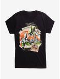 Harry Potter Hogwarts Castle Collage Girls T-Shirt, BLACK, hi-res