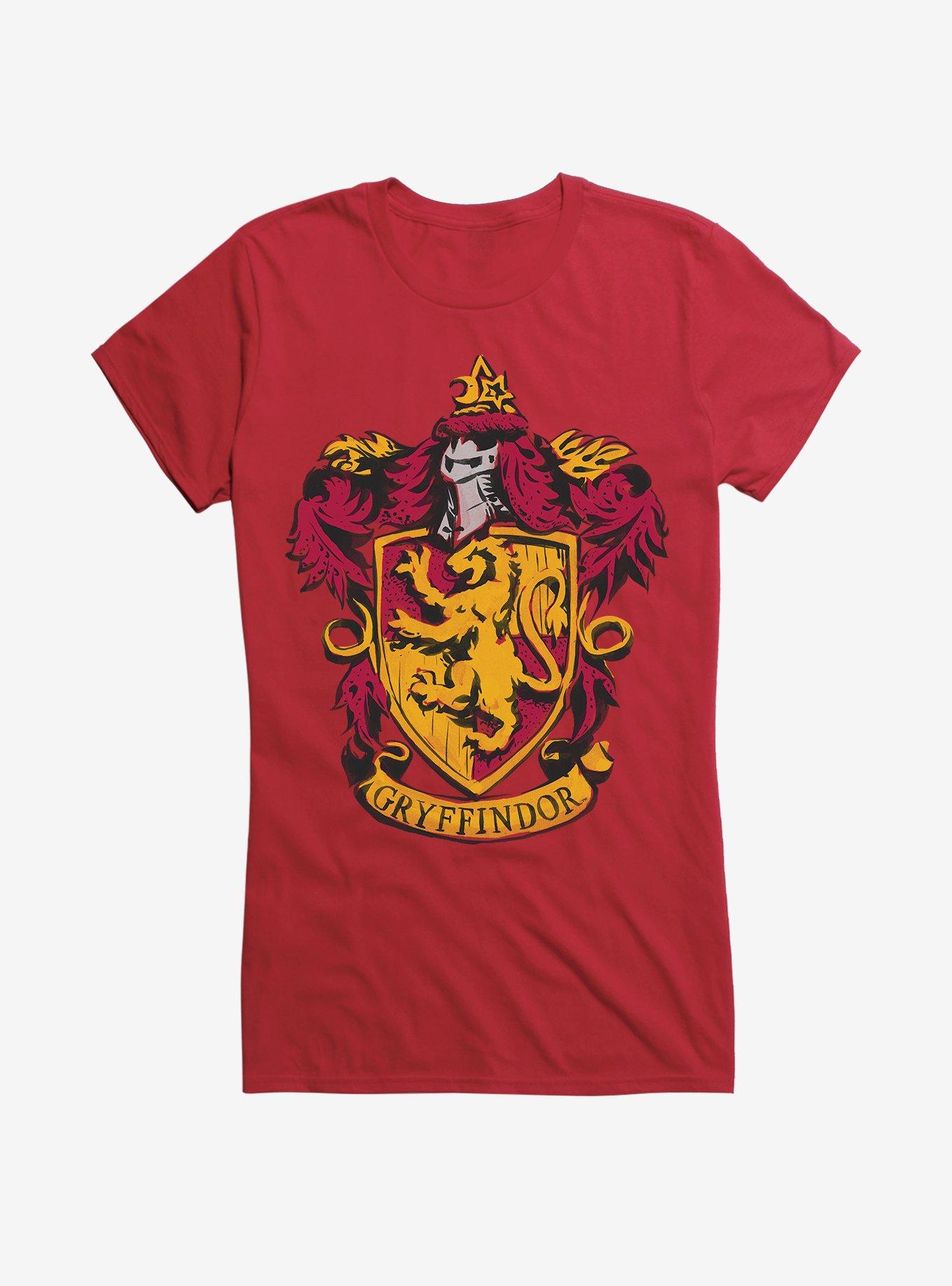 Harry Potter Gryffindor Lion Shield Girls T Shirt Hot Topic