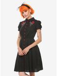 Hell Bunny Rose Embroidered Dress, BLACK, hi-res