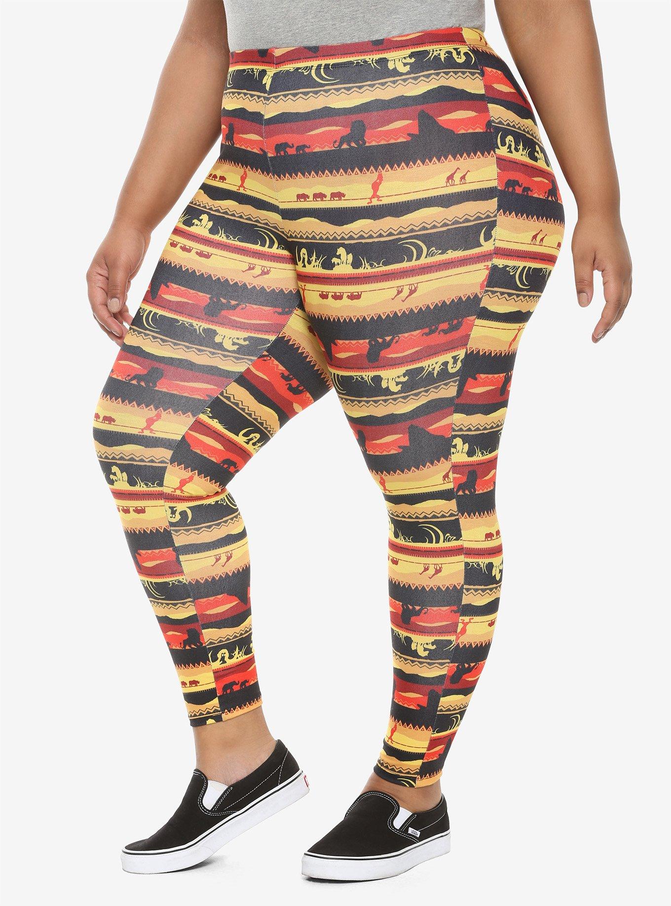 Her Universe Disney The Lion King Sunset Leggings Plus Size, MULTI, hi-res