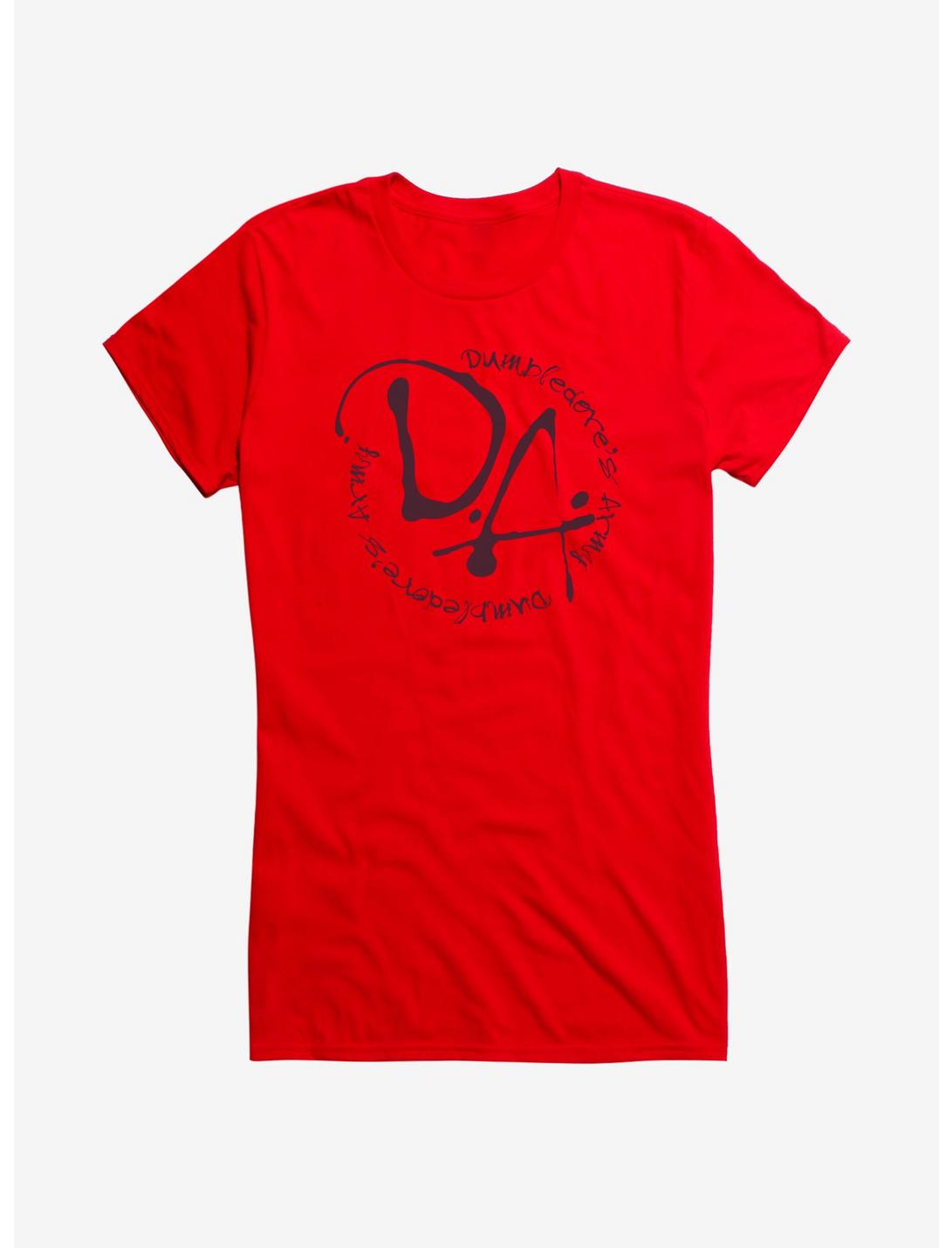 Harry Potter Dumbledore's Army Logo Girls T-Shirt, RED, hi-res