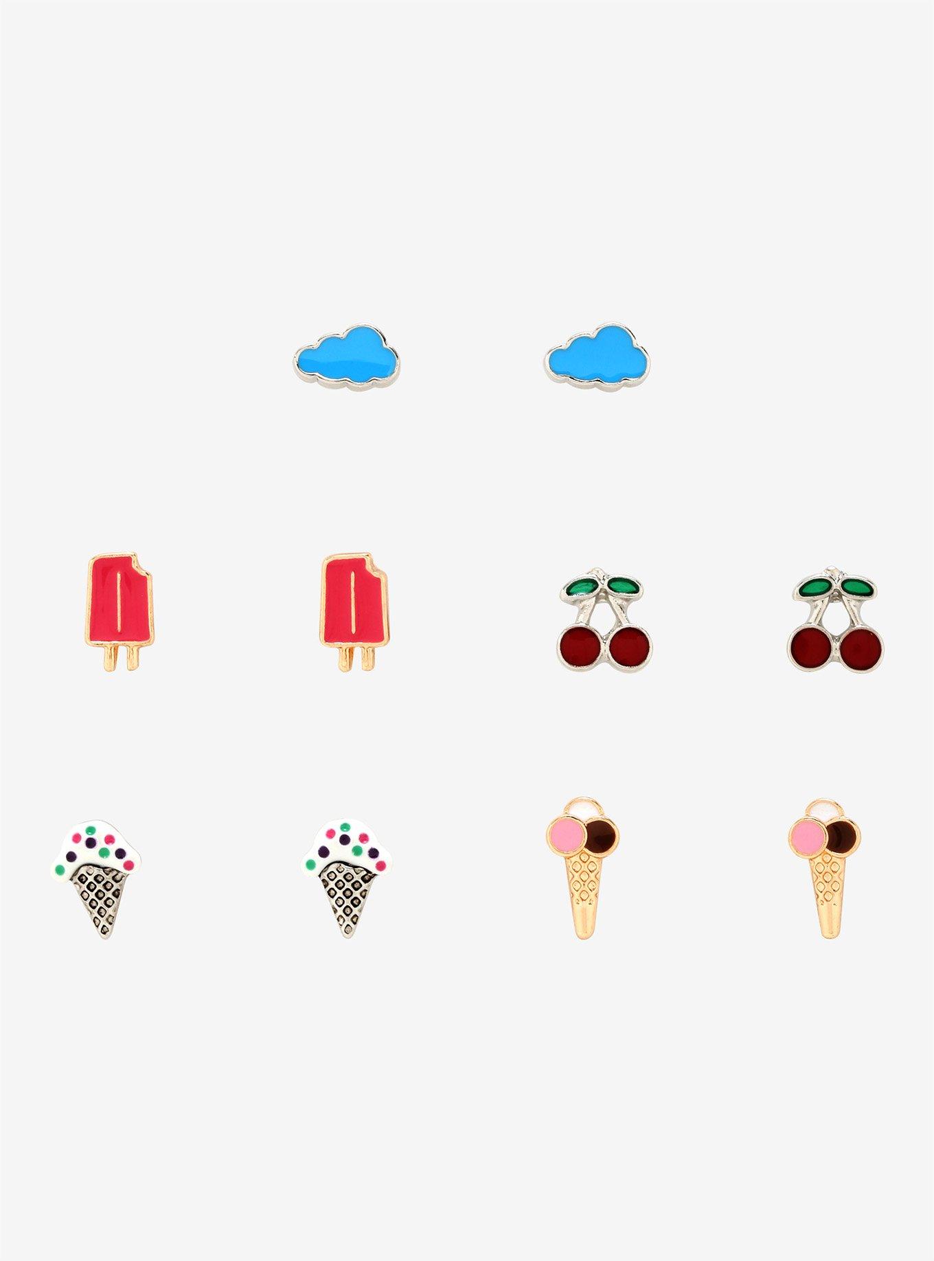 Summer Snacks Stud Earring Set, , hi-res