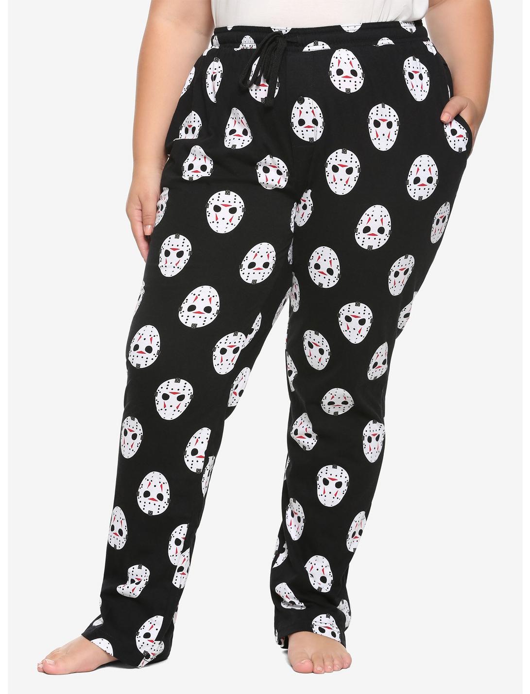 Friday The 13th Jason Mask Girls Pajama Pants Plus Size, MULTI, hi-res