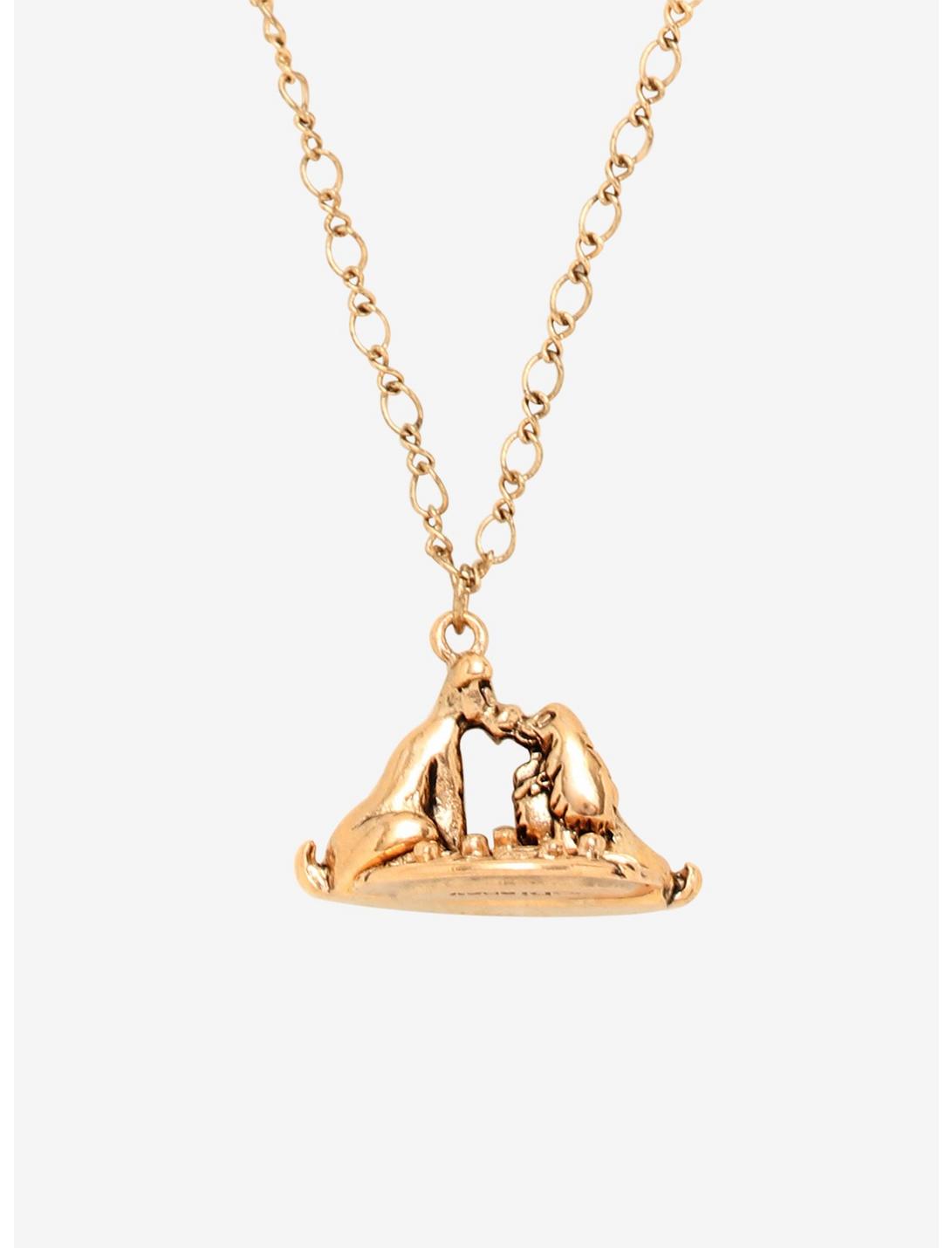 Disney Lady And The Tramp Spaghetti Kiss Necklace, , hi-res