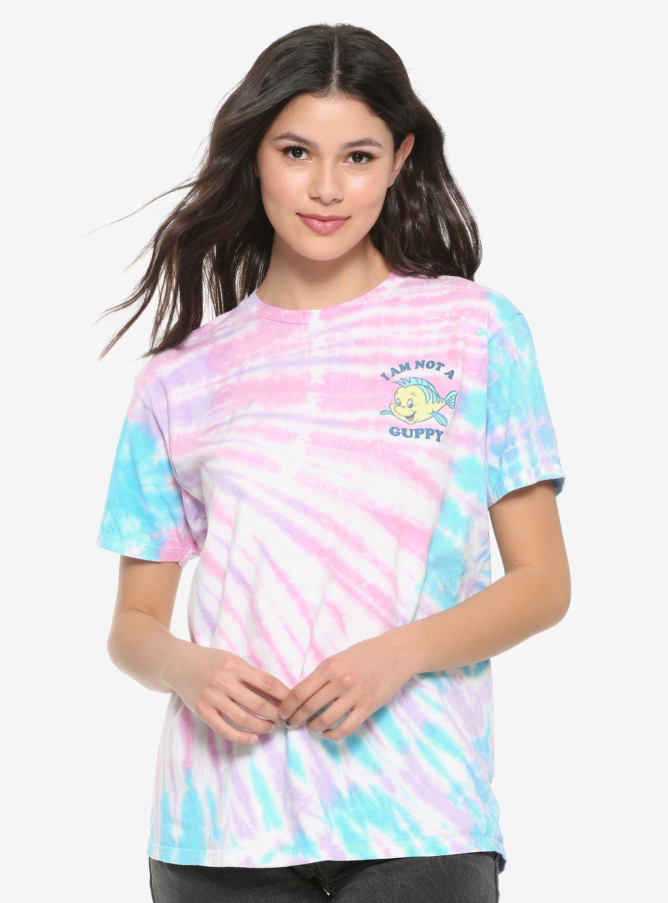 Disney The Little Mermaid I Am Not A Guppy Tie Dye Womens T-Shirt, MULTI, hi-res