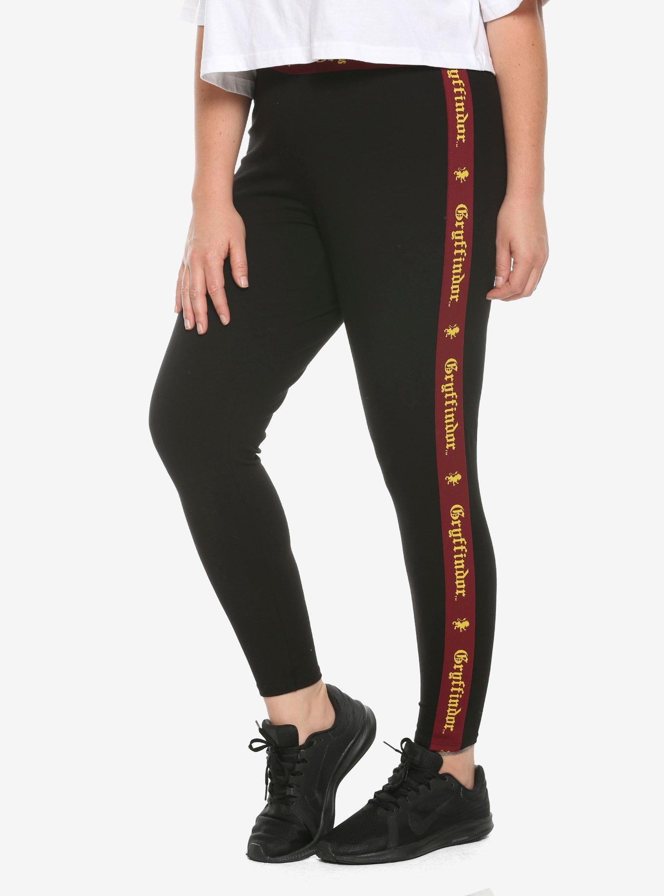 Harry Potter Gryffindor Taped Leggings Plus Size, MULTI, hi-res