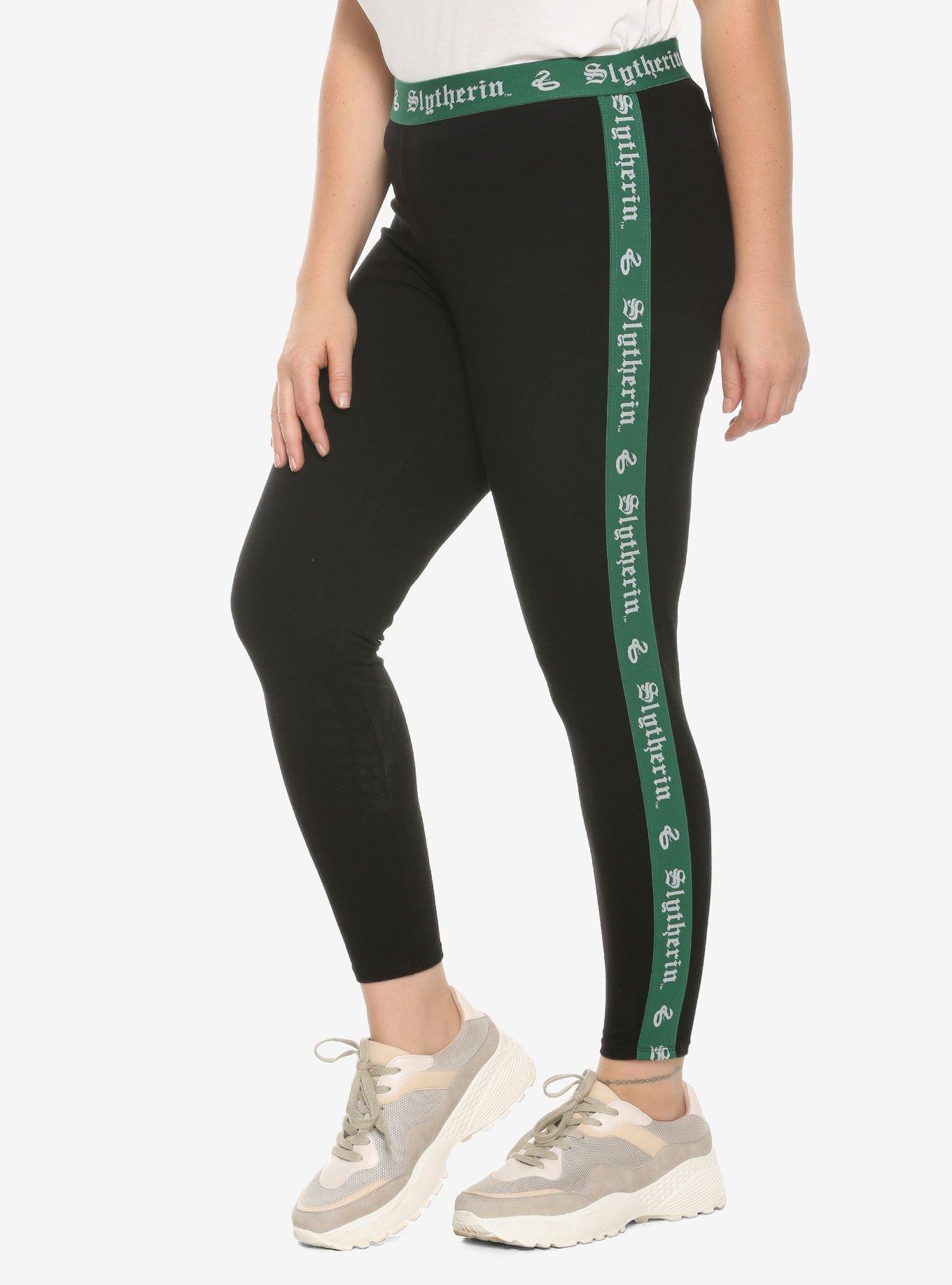 Harry Potter Slytherin Taped Leggings Plus Size, MULTI, hi-res