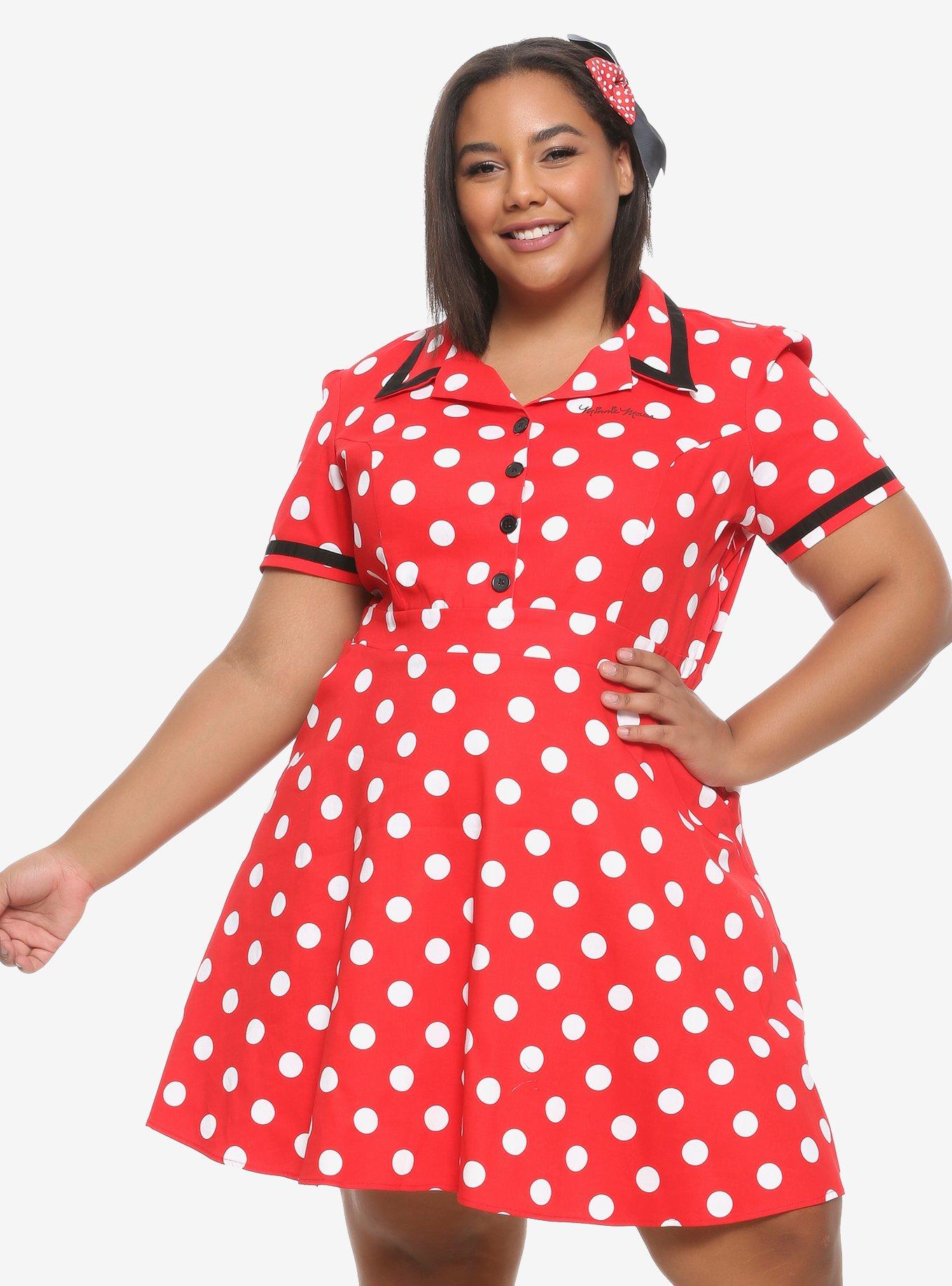 Disney Minnie Mouse Retro Dress Plus Size, MULTI, hi-res