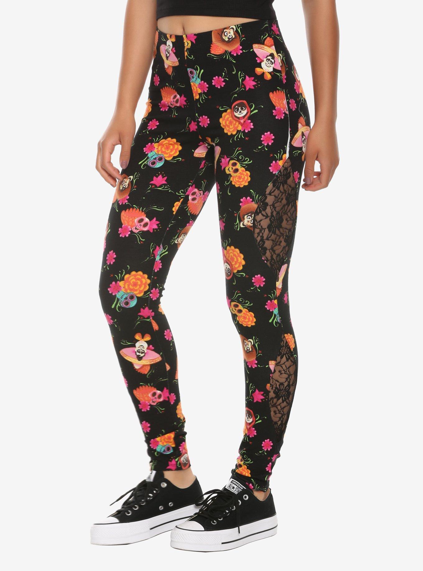 Disney Pixar Coco Lace Panel Leggings