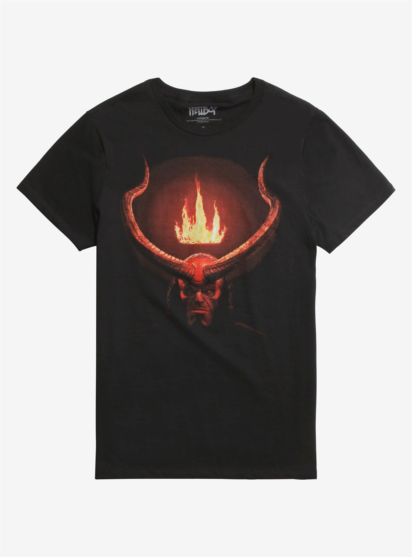 Hellboy Flaming Crown T-Shirt, MULTI, hi-res