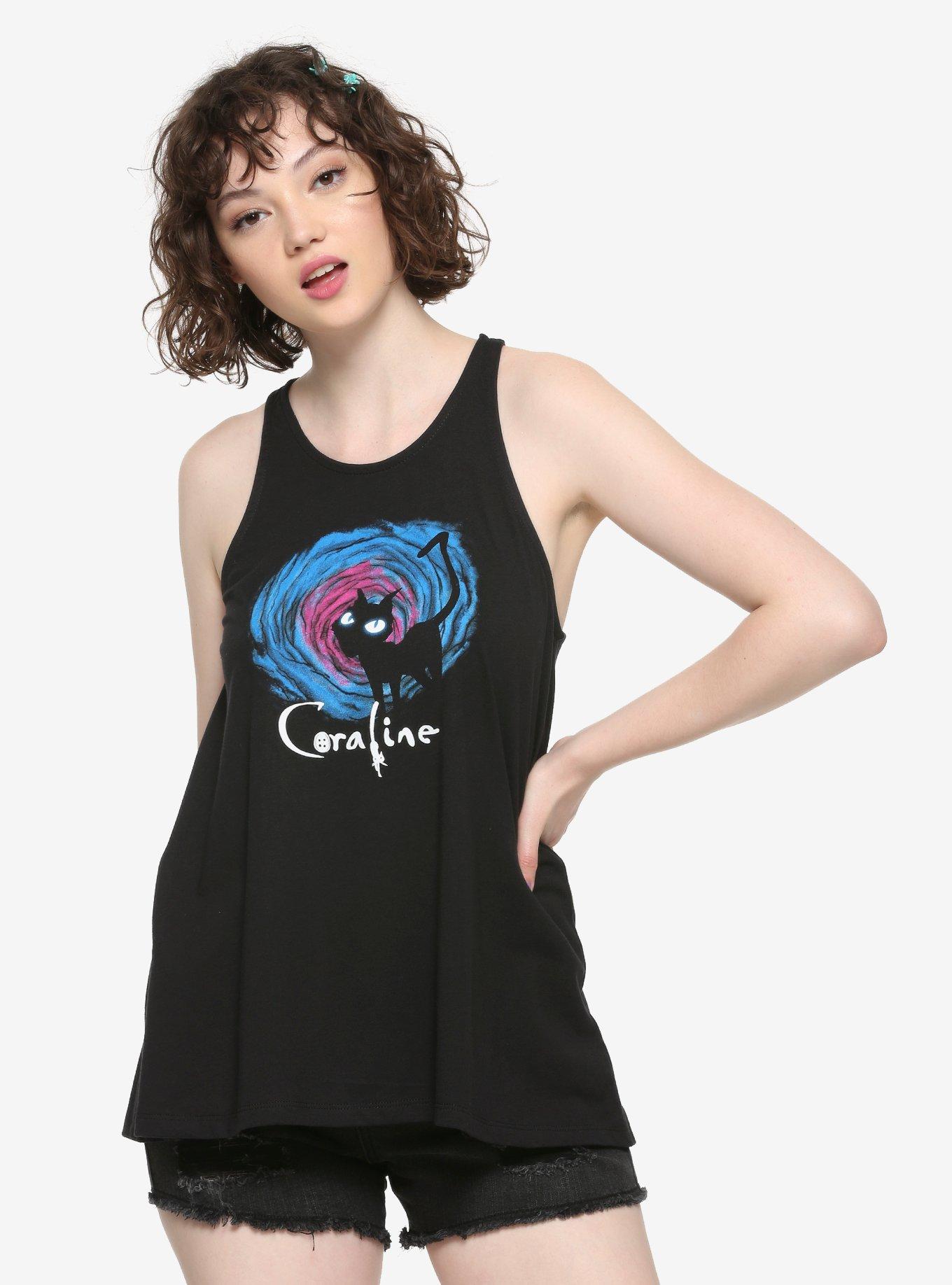 Coraline The Cat Portal Girls Tank Top, MULTI, hi-res