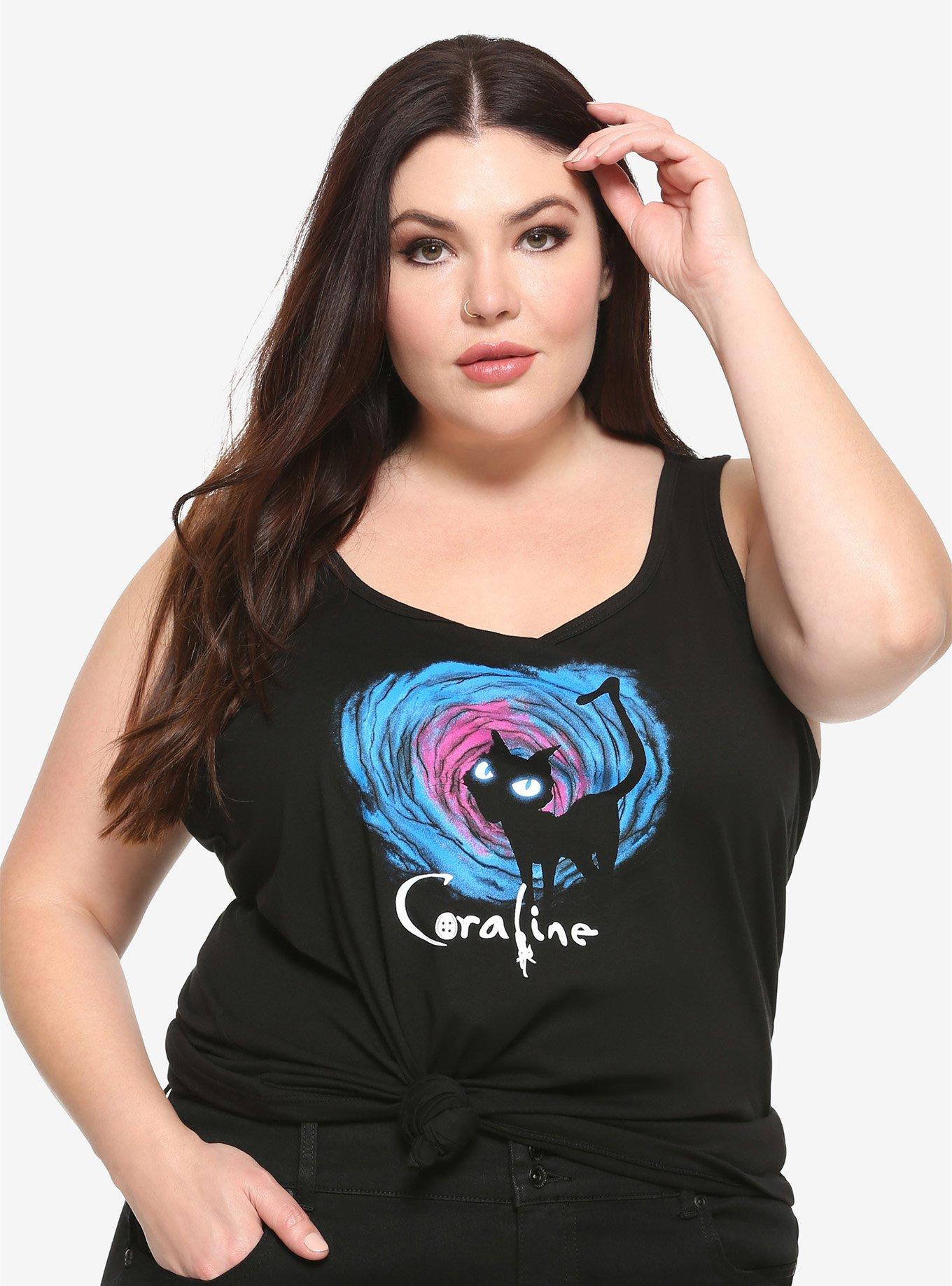 Coraline The Cat Portal Girls Tank Top Plus Size, MULTI, hi-res