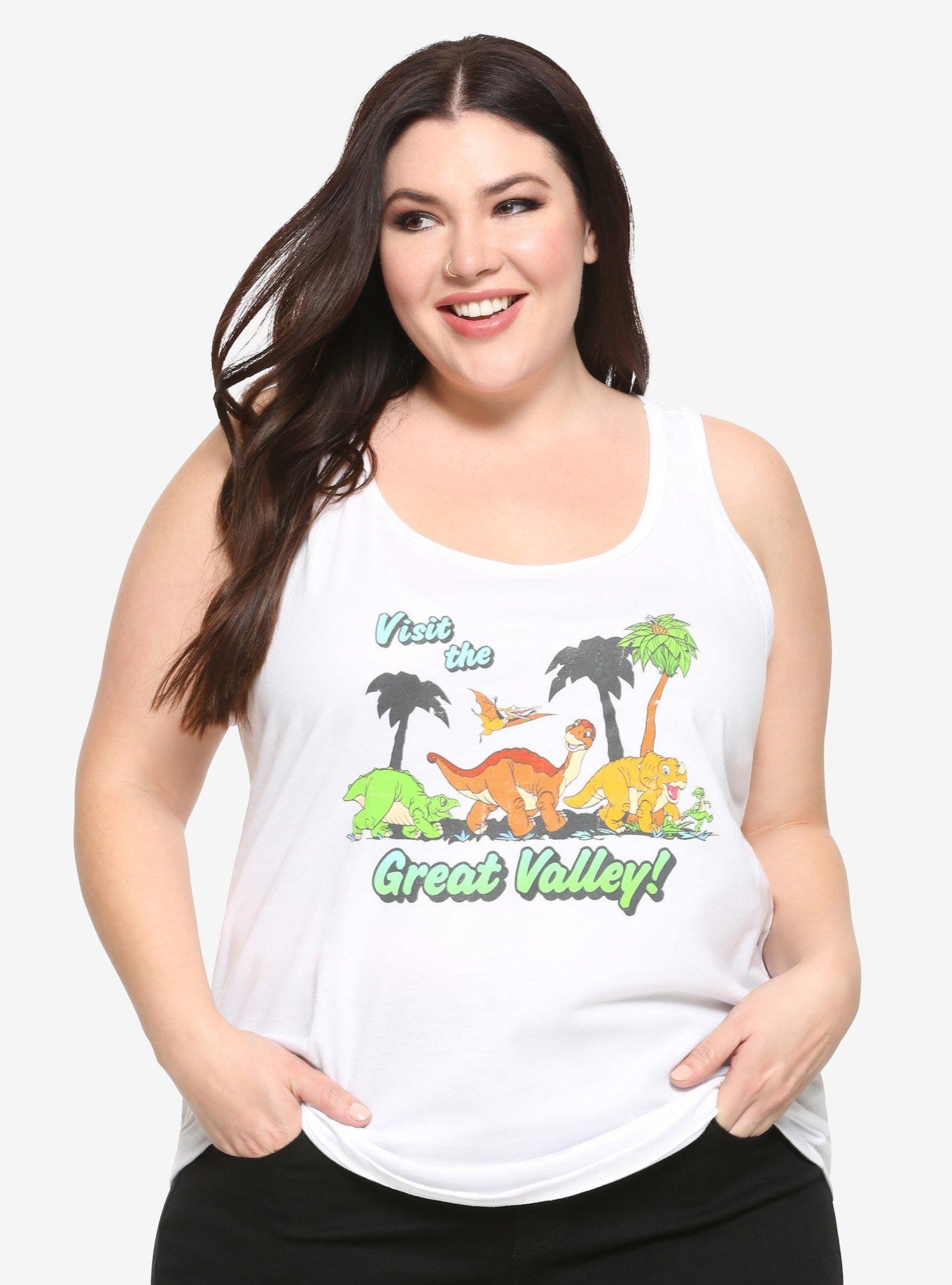 The Land Before Time Visit The Great Valley Girls Tank Top Plus Size, MULTI, hi-res