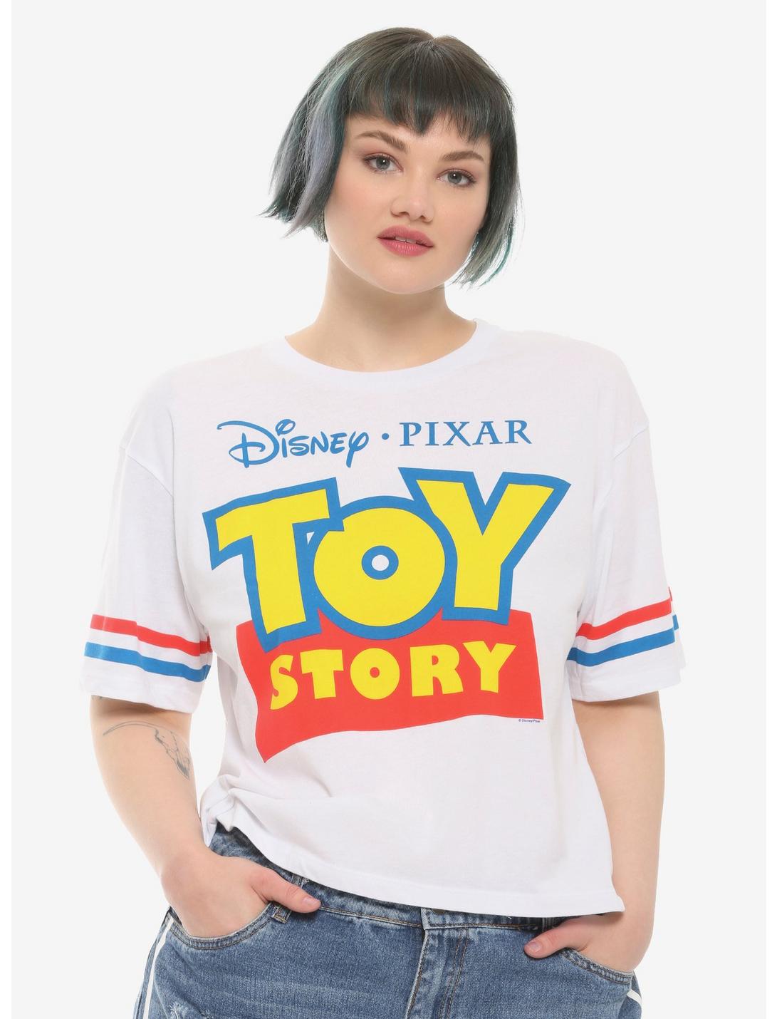 Disney Pixar Toy Story Logo Girls Athletic T-Shirt Plus Size, MULTI, hi-res