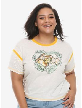 Plus Size Her Universe Disney The Lion King Simba Nala Varsity Stripe T-Shirt Plus Size, , hi-res