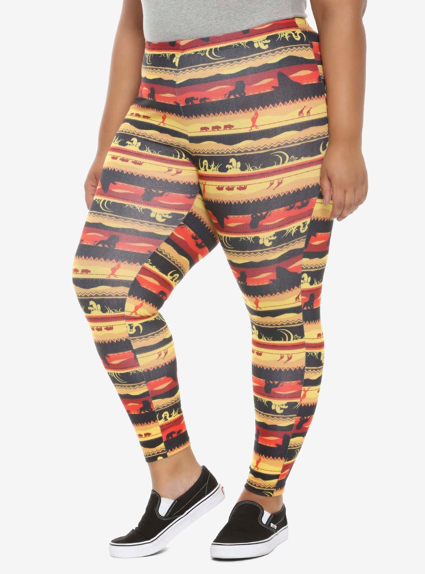 Her Universe Disney The Lion King Sunset Leggings Plus Size, MULTI, hi-res
