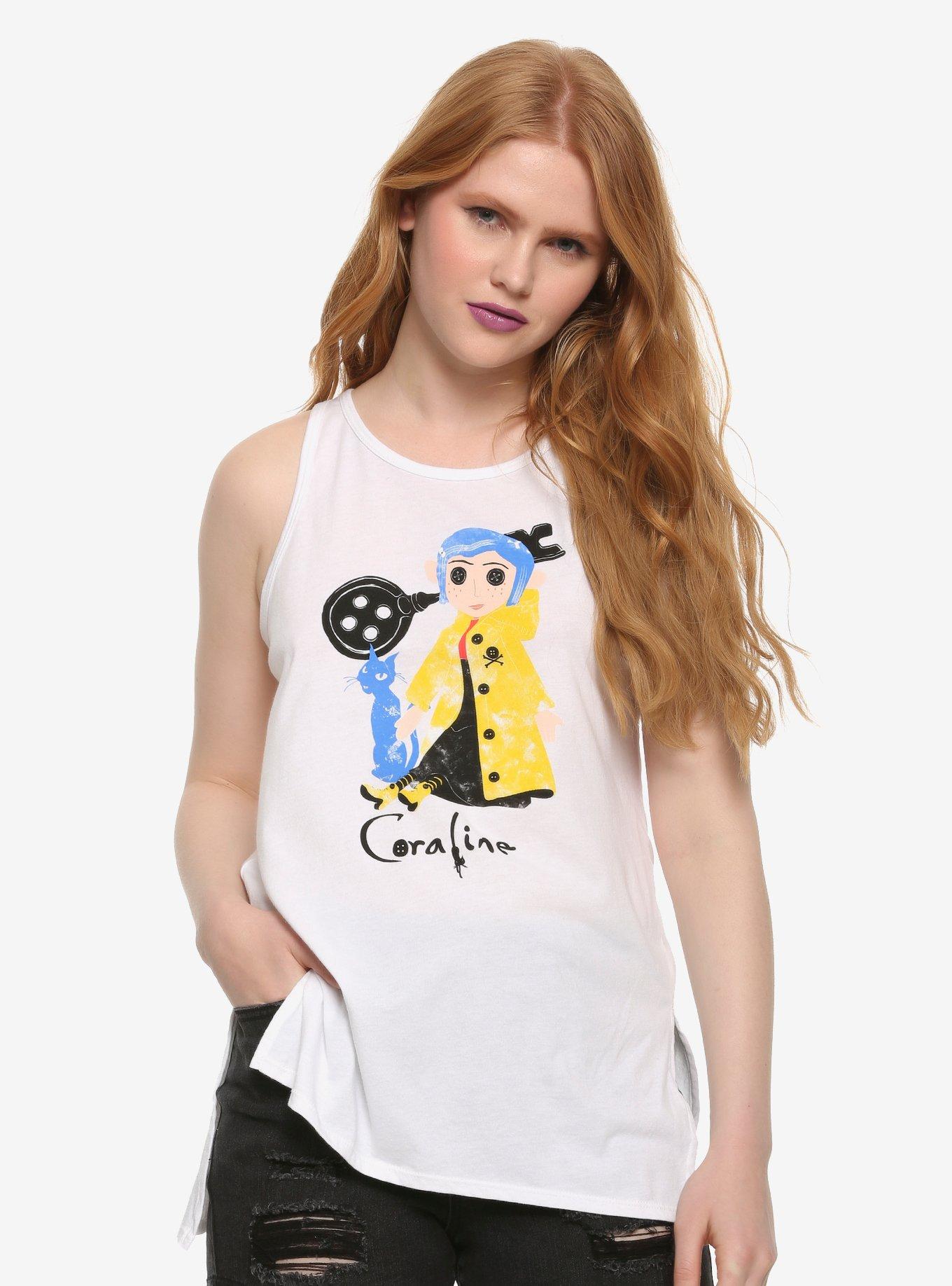 Coraline Doll Key & Cat Girls Tank Top, MULTI, hi-res