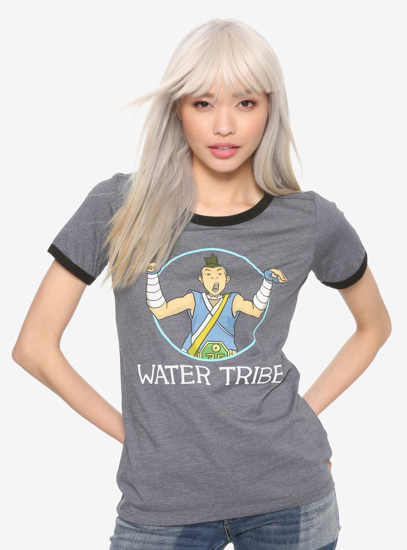 Avatar: The Last Airbender Sokka Water Tribe Girls Ringer T-Shirt, MULTI, hi-res