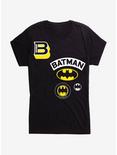 DC Comics Batman Logos Girls T-Shirt, BLACK, hi-res