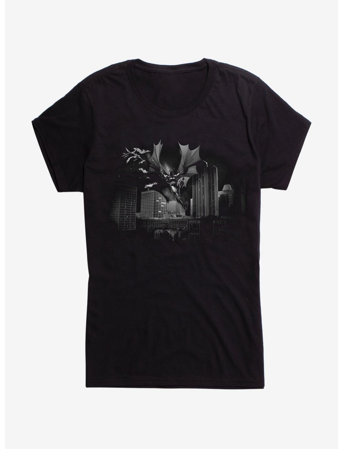 DC Comics Batman City Night Girls T-Shirt, BLACK, hi-res