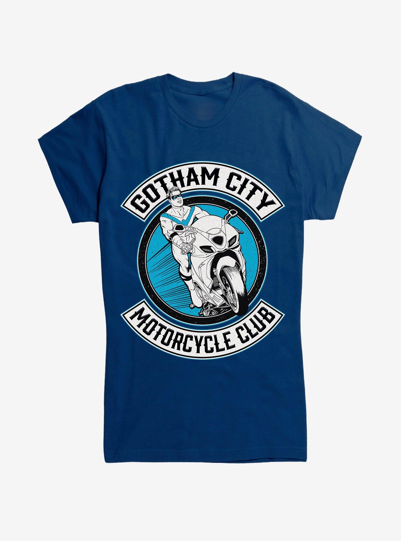 DC Comics Batman Nightwing Motorcycle Club Girls T-Shirt, , hi-res