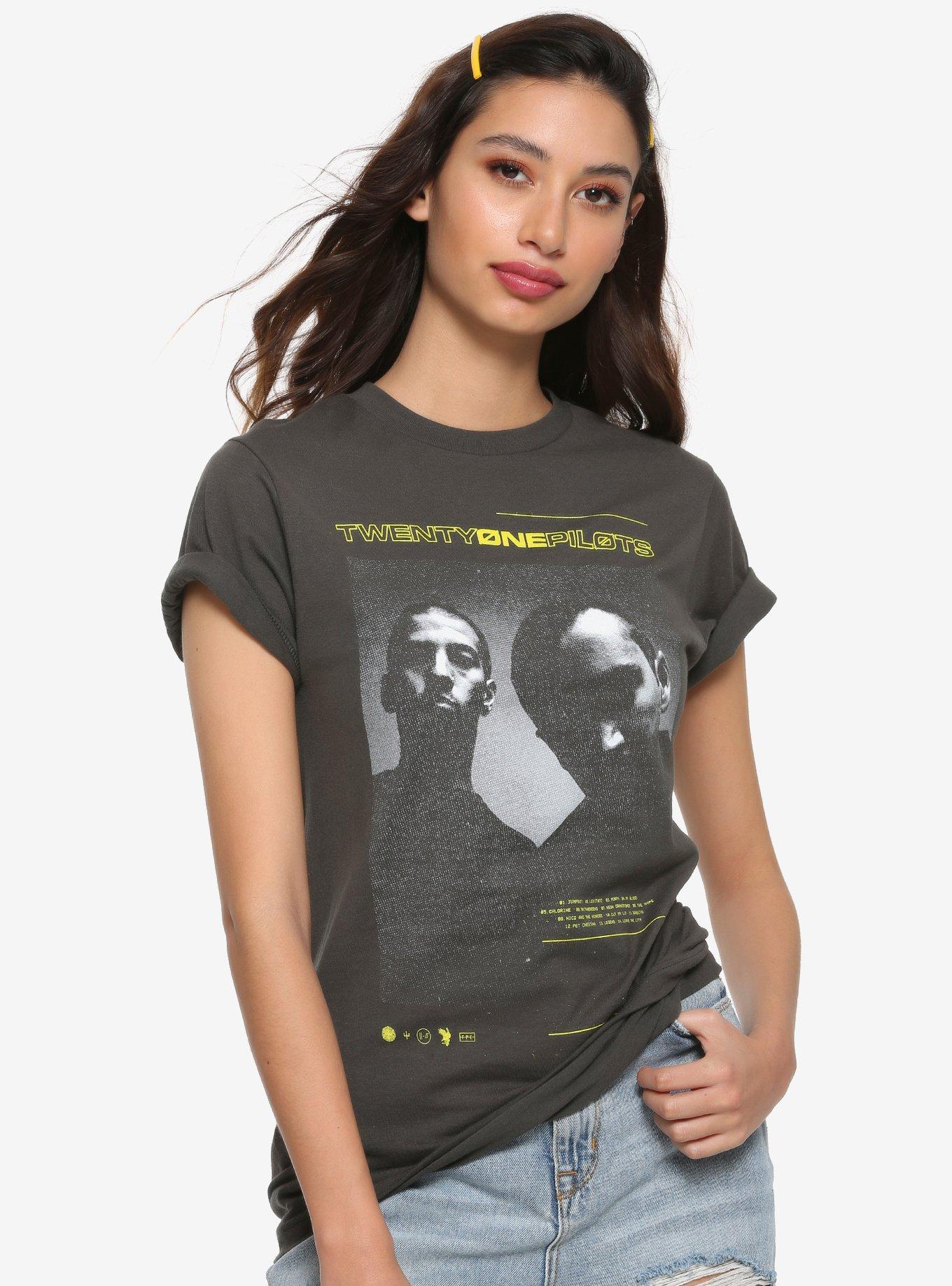 Twenty One Pilots Portrait T-Shirt, GREY, hi-res