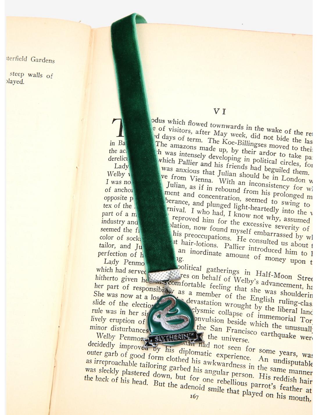 Harry Potter Velvet Slytherin Bookmark - BoxLunch Exclusive, , hi-res