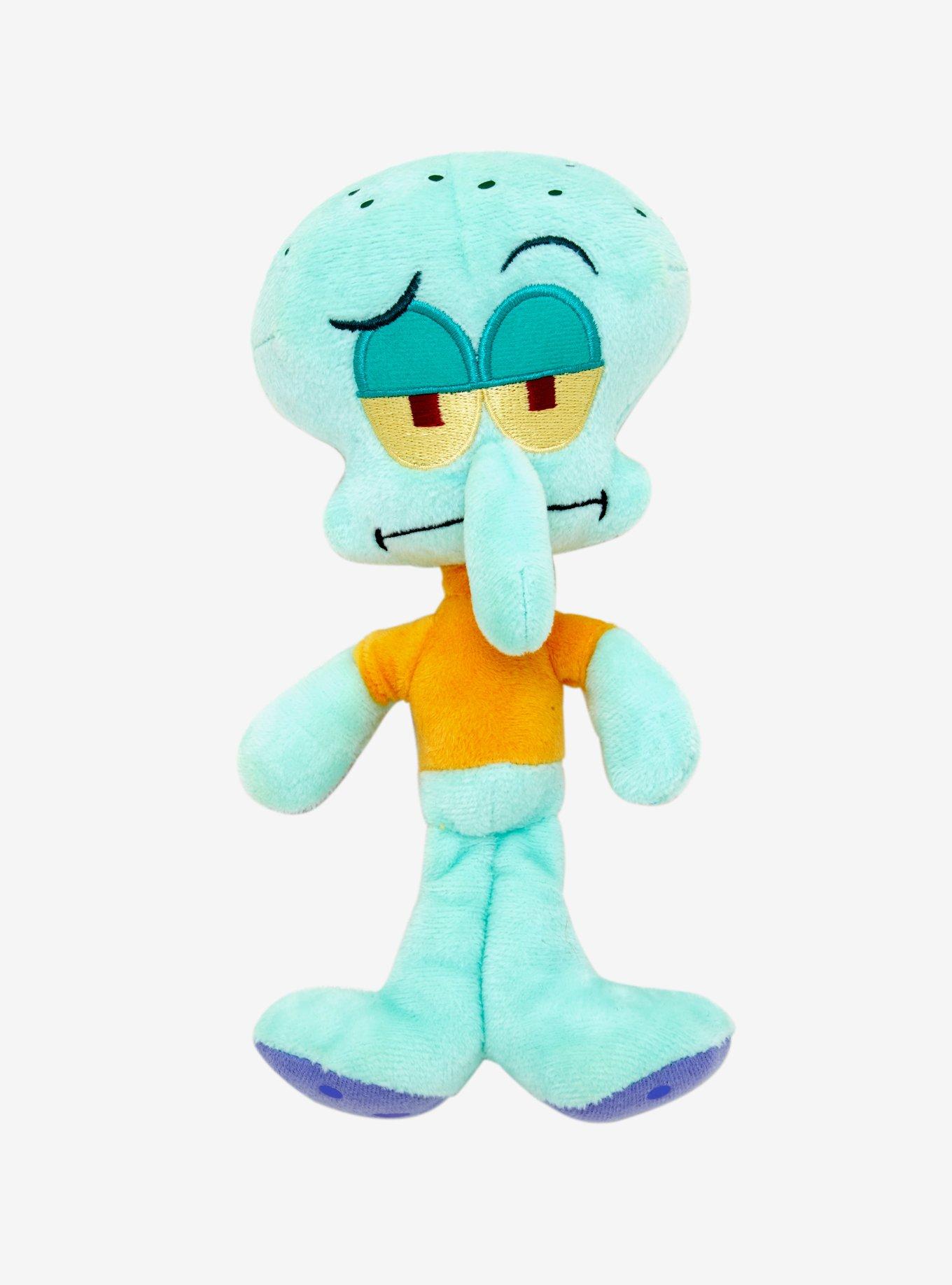 Squidward deals teddy bear