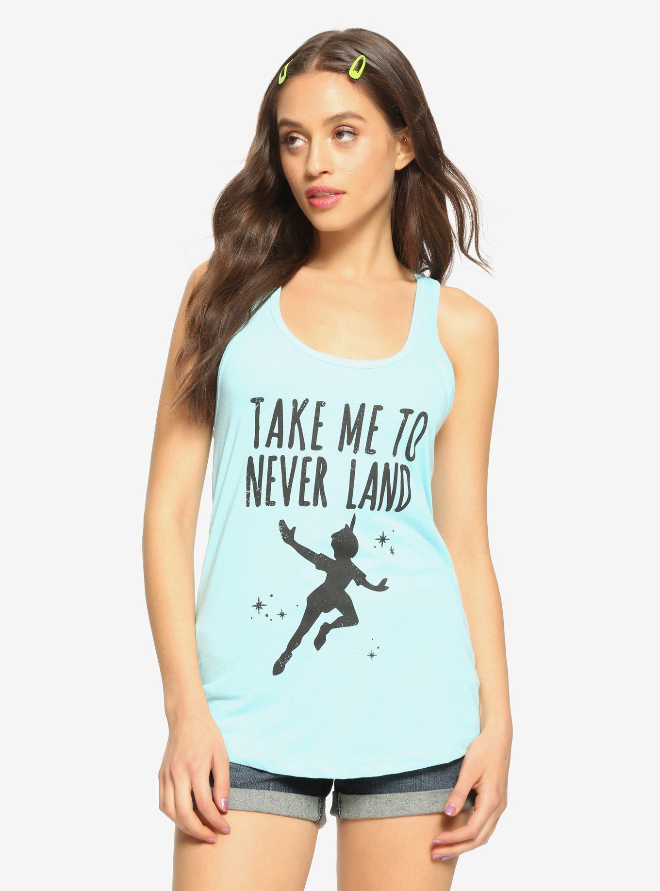 Disney Peter Pan Take Me To Never Land Girls Tank Top, BLACK, hi-res