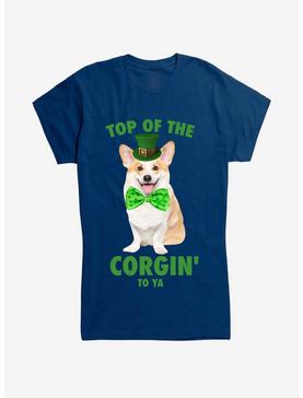 St. Patty's Top Of The Corgin' To Ya Girls T-Shirt, , hi-res