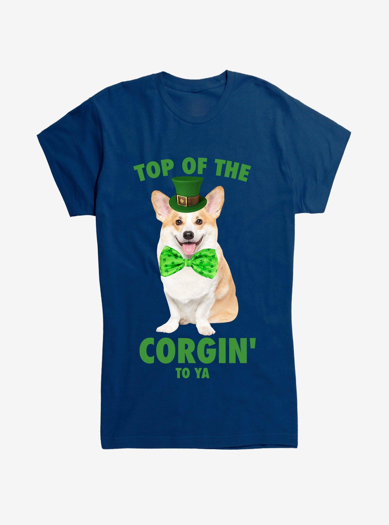 St. Patty's Top Of The Corgin' To Ya Girls T-Shirt, , hi-res