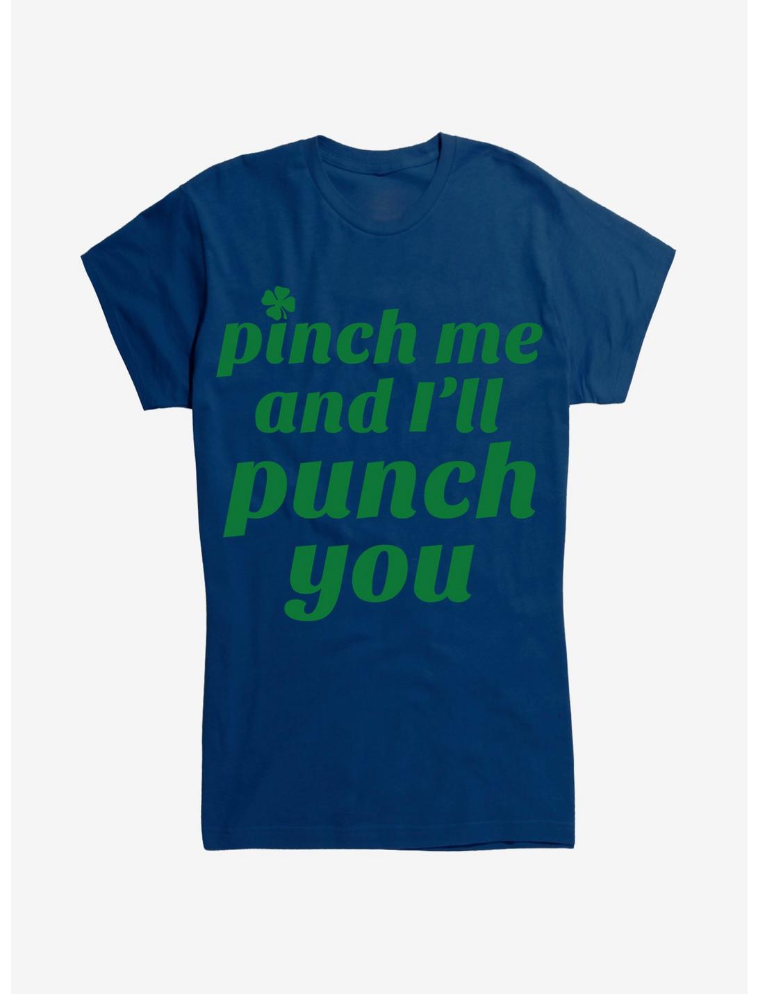 St. Patty's Pinch Me And I'll Punch You Girls T-Shirt, , hi-res