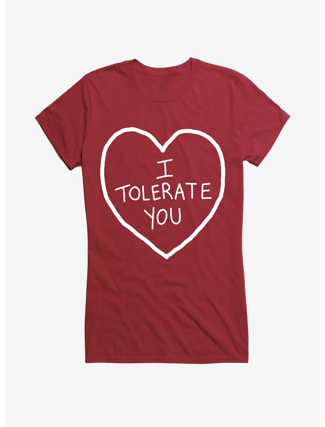 Valentine's I Tolerate You Girl's T-Shirt, , hi-res