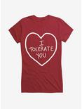 Valentine's I Tolerate You Girl's T-Shirt, , hi-res