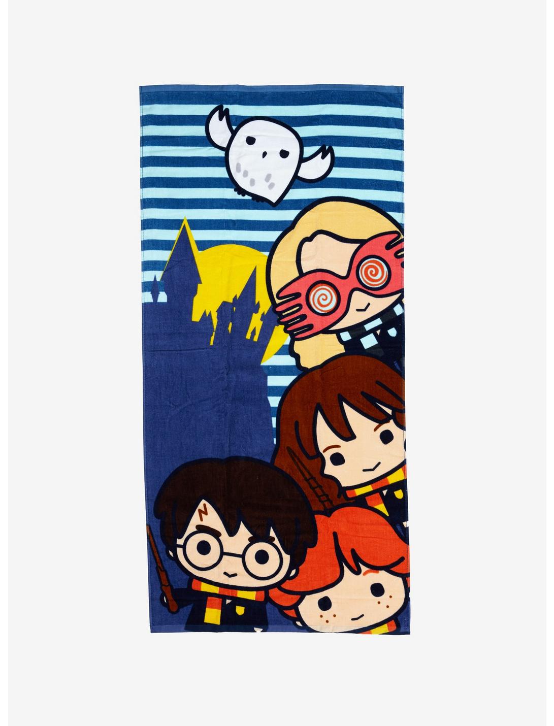 Harry Potter Chibi Characters Beach Towel, , hi-res