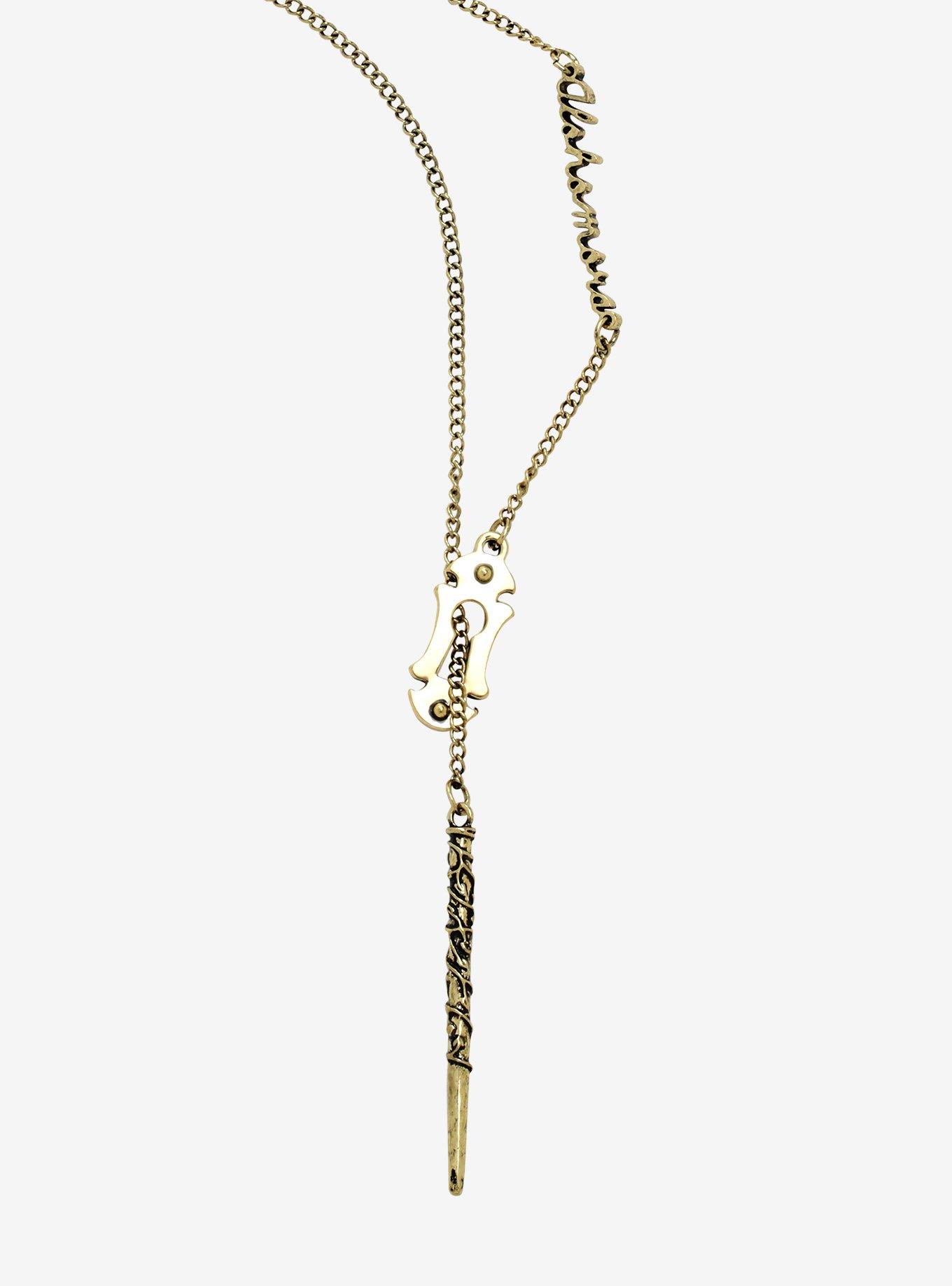 Harry Potter Alohamora Wand Necklace, , hi-res