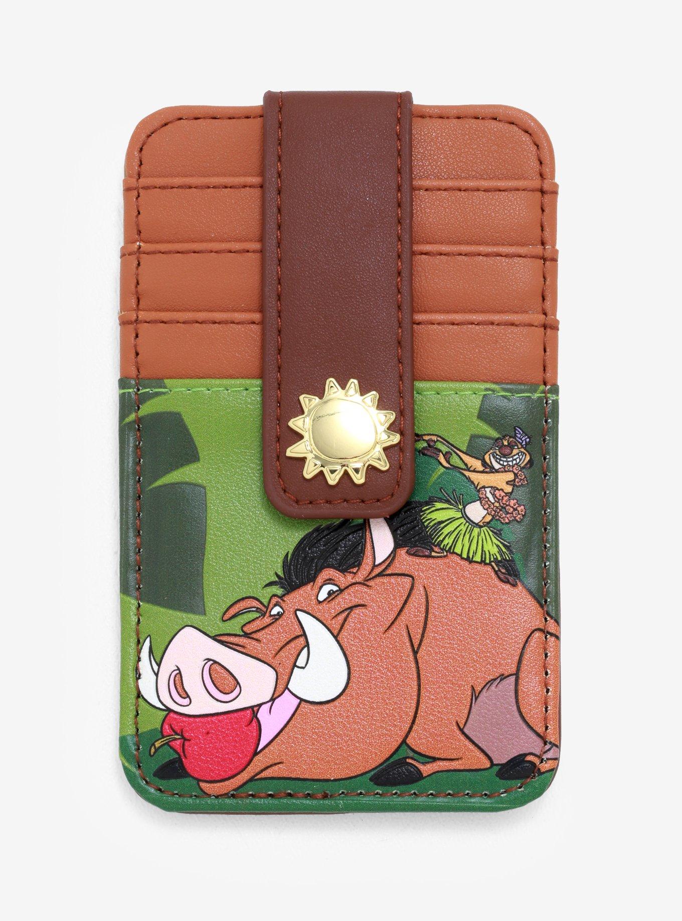 Loungefly Lavender Lion King Character Cardholder with Gold Zipper The Lion King Animal Tower Large Cardholder main image 2
