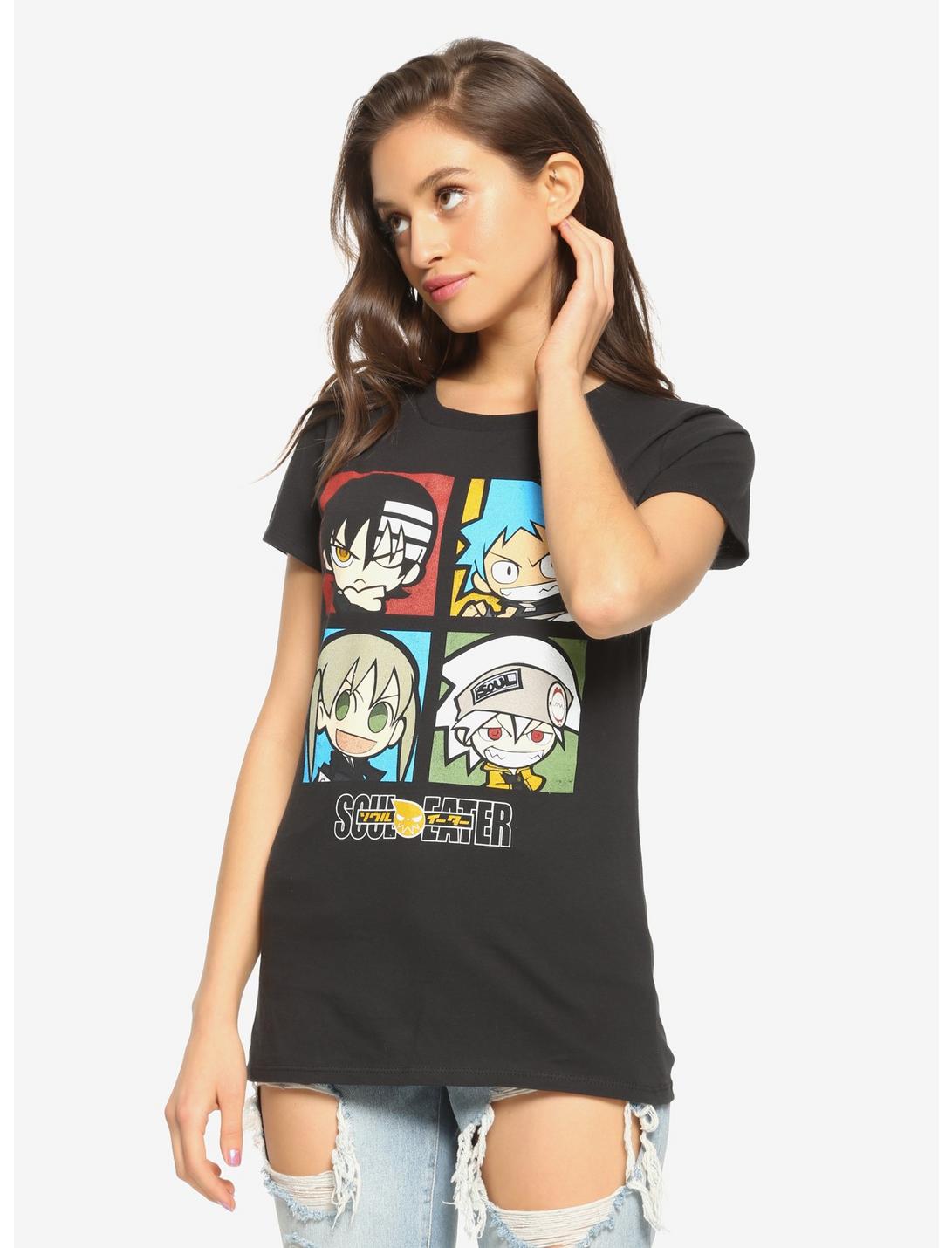 Soul Eater Chibi Character Squares Girls T-Shirt, MULTI, hi-res