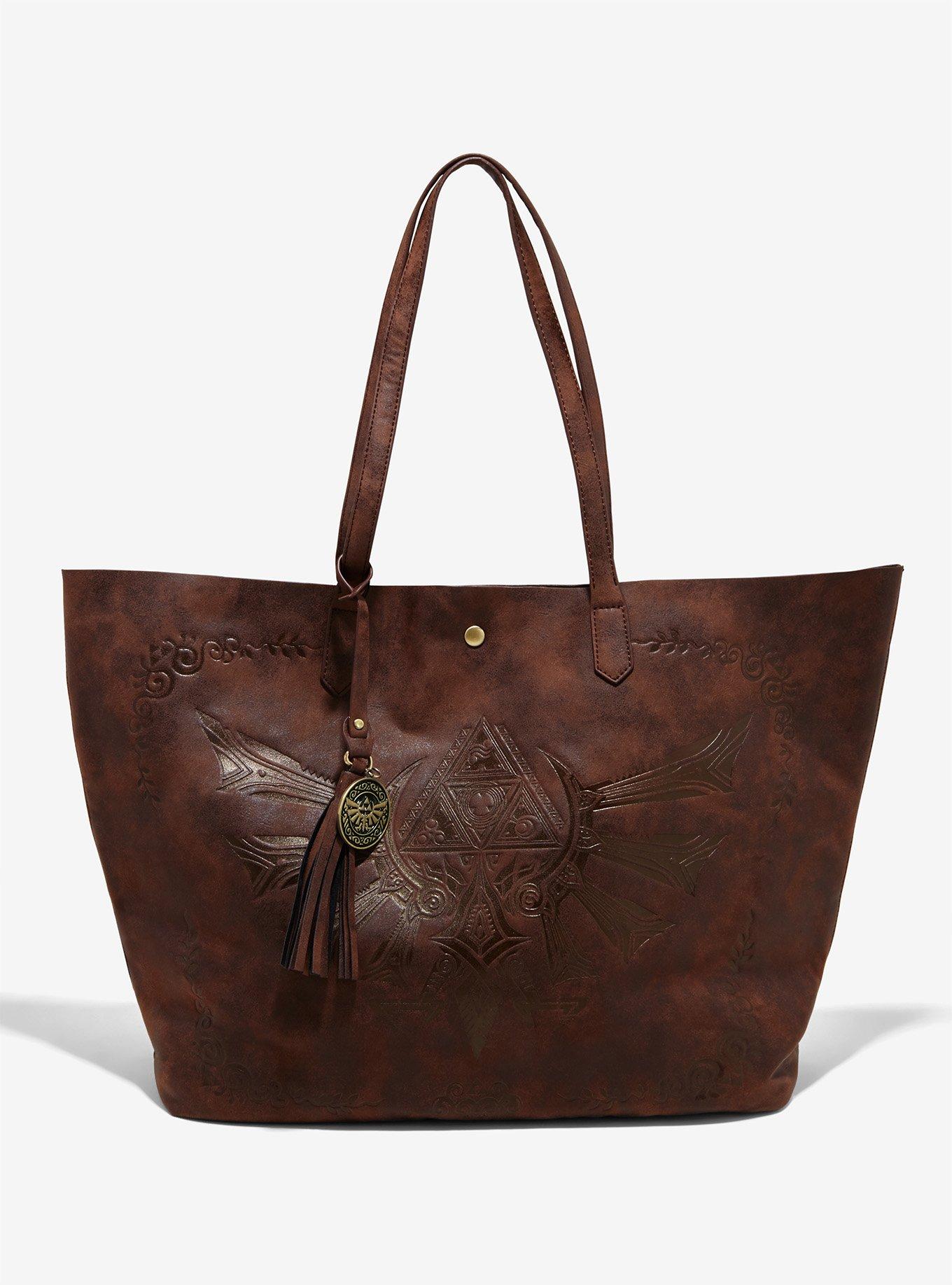 Zelda Leather Suede Tote - Women's Leather Tote with Zip Closure Camel