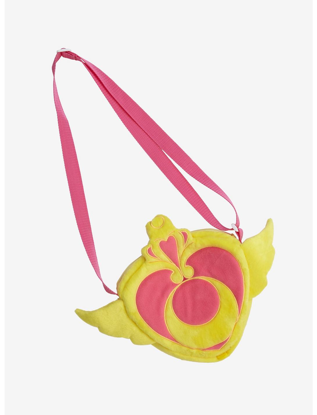 Sailor Moon Heart Brooch Plush Crossbody Bag, , hi-res