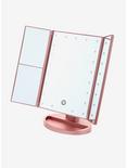 Rose Gold Light-Up Tri-Fold Vanity Mirror, , hi-res