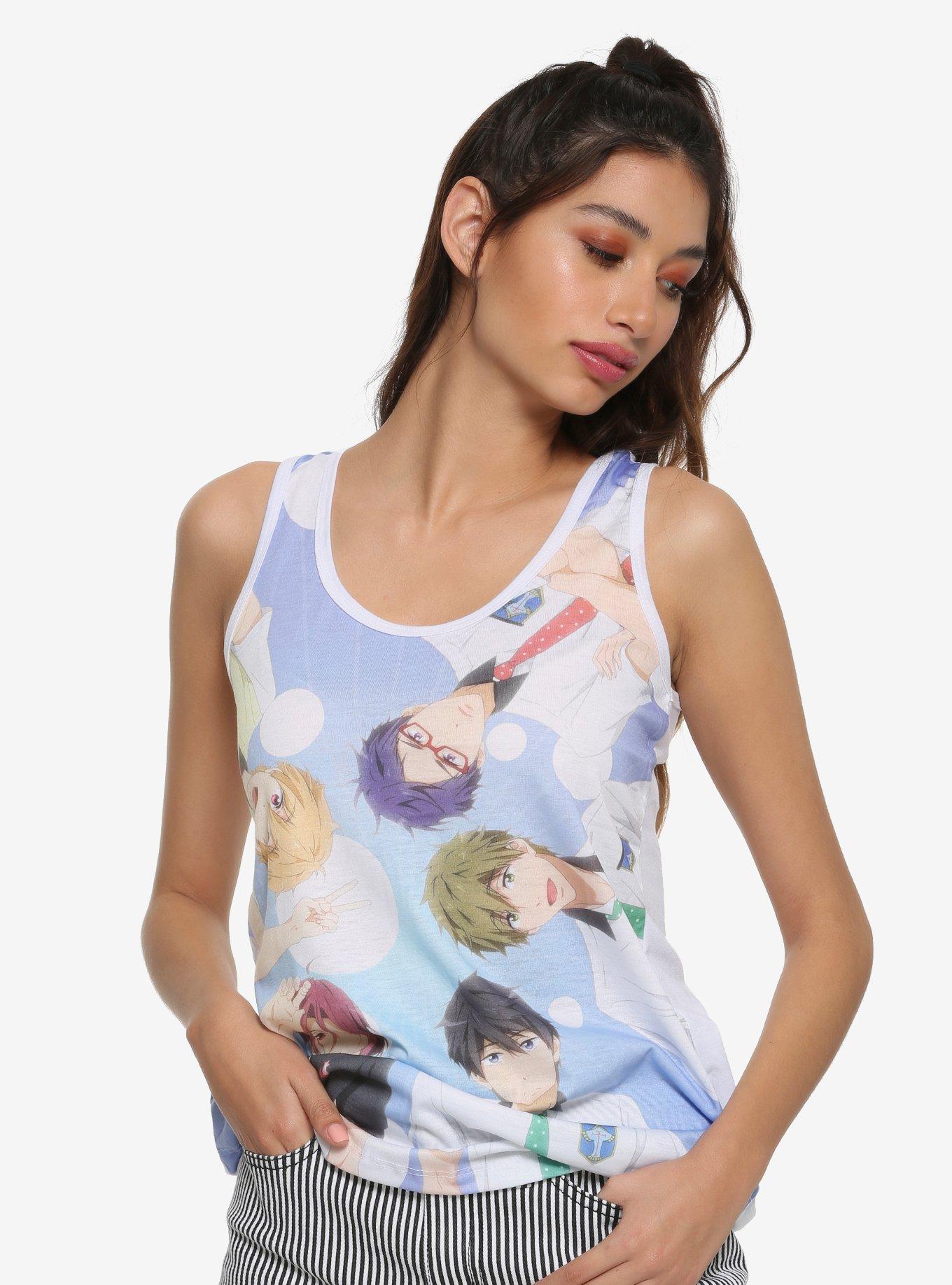 Free! - Iwatobi Swim Club Group Girls Tank Top, MULTI, hi-res