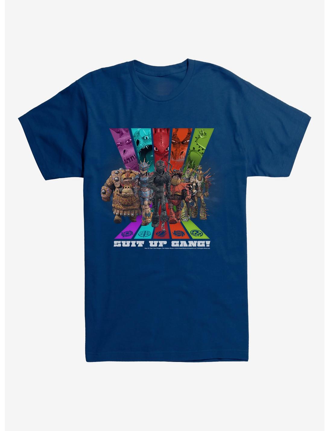 How To Train Your Dragon Suit Up Gang T-Shirt, NAVY, hi-res