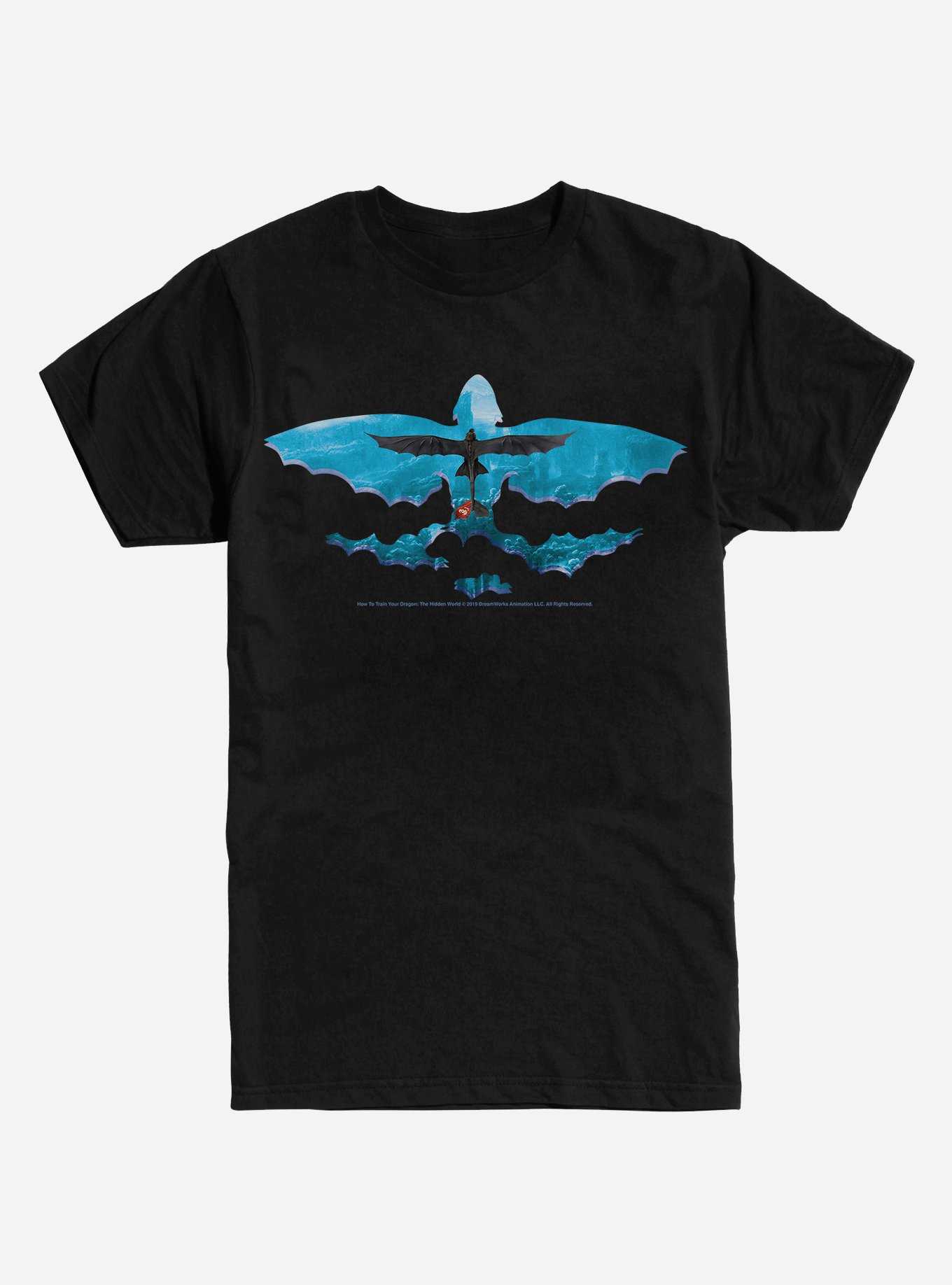 How To Train Your Dragon Dragon Outline T-Shirt, , hi-res