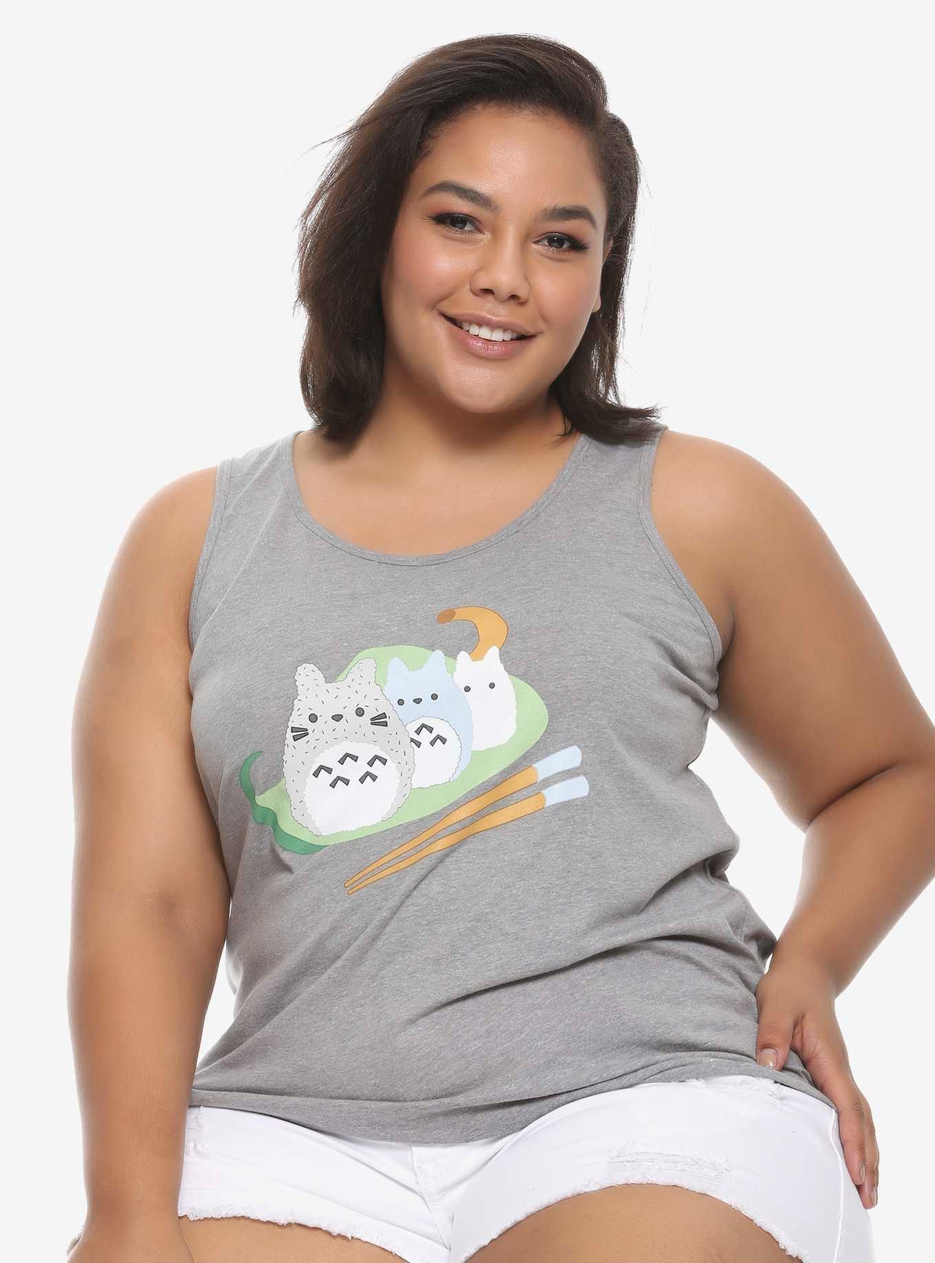 Her Universe Studio Ghibli My Neighbor Totoro Onigiri Hi-Low Tank Top Plus Size, MULTI, hi-res