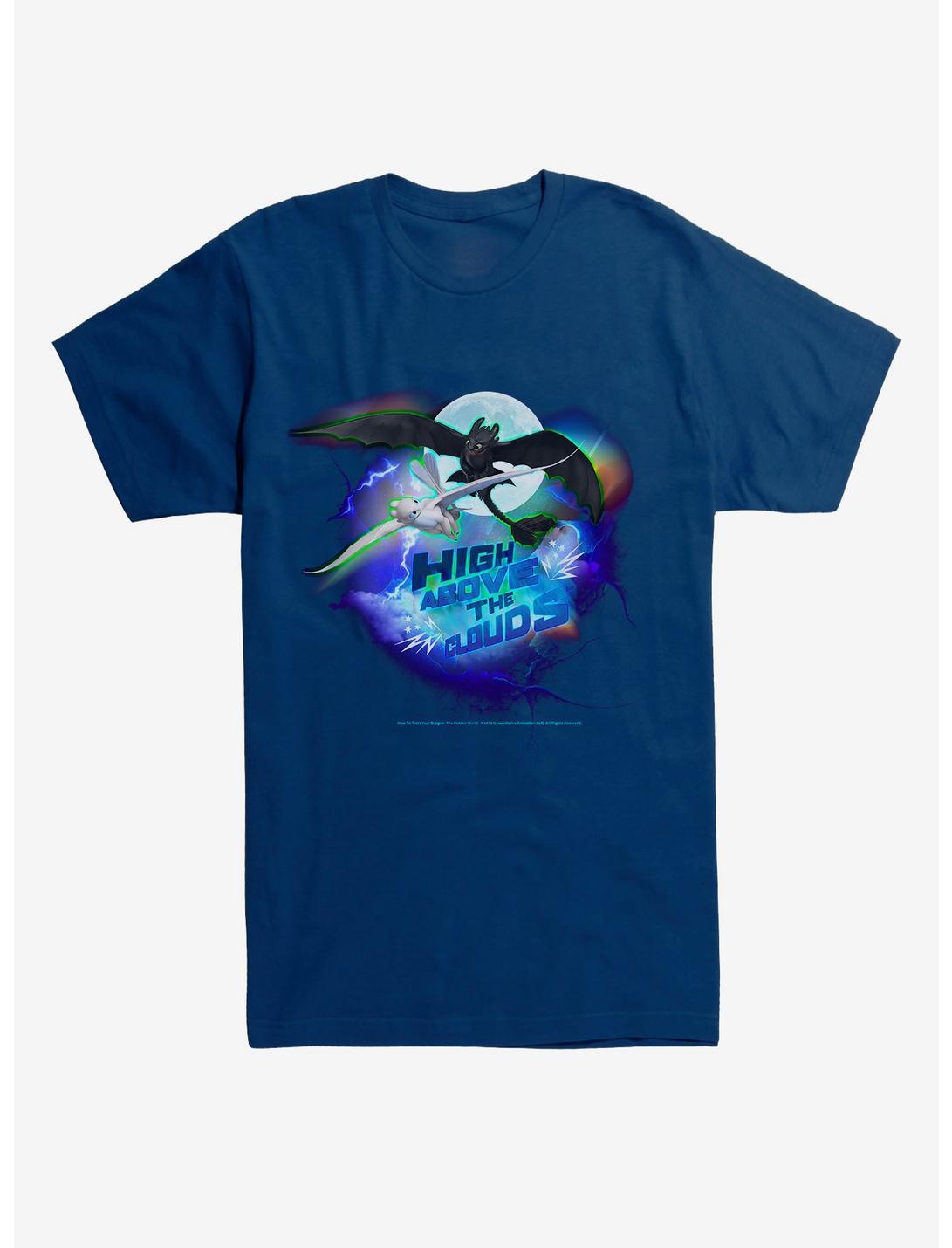 How To Train Your Dragon High Above The Clouds T-Shirt, NAVY, hi-res