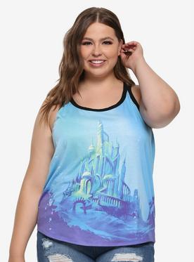 Disney The Little Mermaid Atlantica Cross Back Tank Top Plus Size