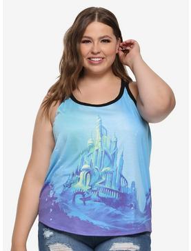 Disney The Little Mermaid Atlantica Cross Back Tank Top Plus Size, , hi-res