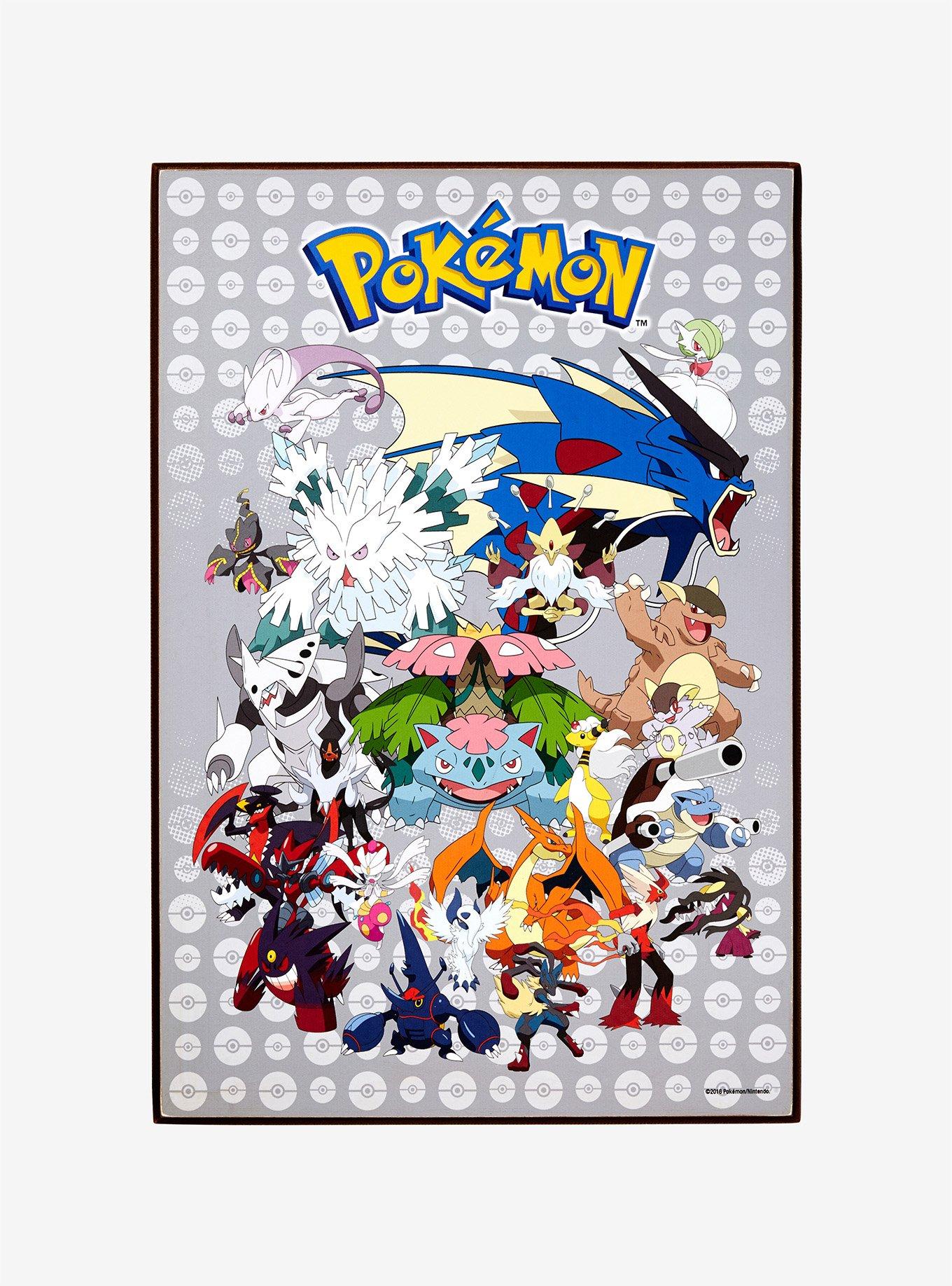 Pokemon Mega Evolution Wood Wall Art, , hi-res